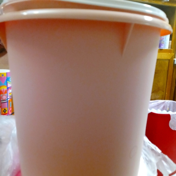 🛑SOLD!!🛑 Large Pink Storage Canister